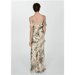 Vestido volantes animal print