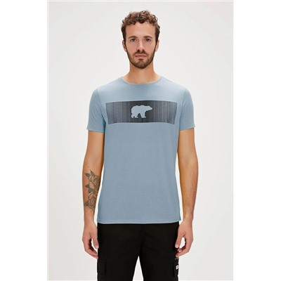 Bad Bear, Fancy T-Shirt Element Mavi 3D Baskılı Erkek Tişört