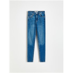 Slim-Jeans mit hoher Leibhöhe