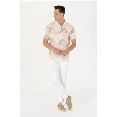 Erkek Ekru Polo Yaka Tişört