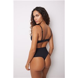 Tanga alta reductor y push up negro