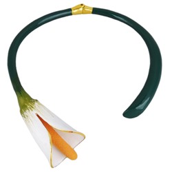 Колье Калла (эмаль микс; покрытие золото), Есть комплект