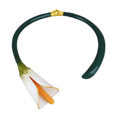 Колье Калла (эмаль микс; покрытие золото), Есть комплект