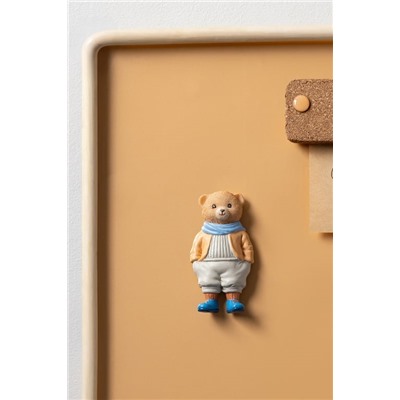 Paddington Bear Magnet - Somon/Mavi - 4x8 cm
