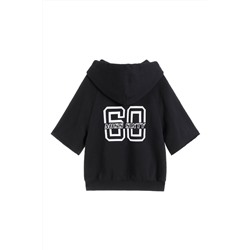 Sudadera con capucha Negro y blanco