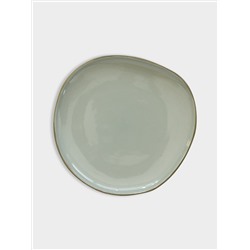 Тарелка закусочная, 22 см, зелёная, Organica