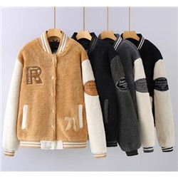 Осенне-зимняя утепленная бейсбольная куртка