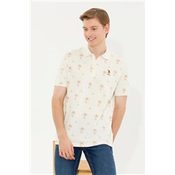 Erkek Krem Polo Yaka Tişört