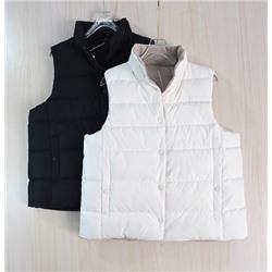 Женский плотный теплый двусторонний твидовый жилет ЛАКОСТ*Е