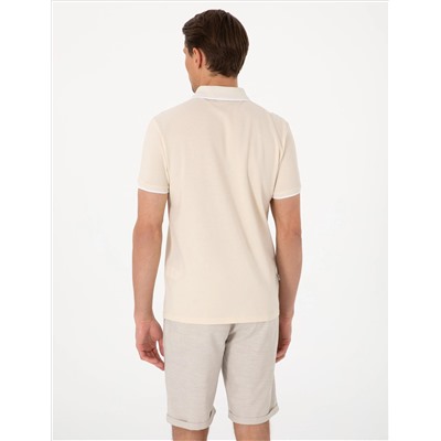 Bej Slim Fit Tişört