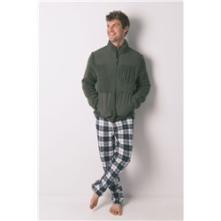 Bata corta hombre borreguito verde