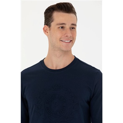 Erkek Lacivert Sweatshirt