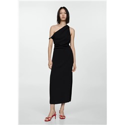 Vestido escote asimétrico