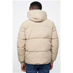 Anorak con capucha Beige