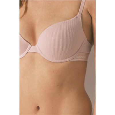 Sujetador push up GORGEOUS algodón rosa