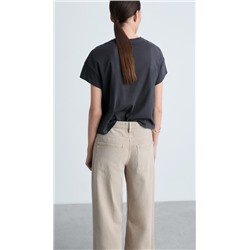 Camiseta algodón mensaje estampado