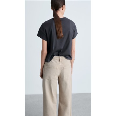 Camiseta algodón mensaje estampado