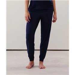 Pantalón de punto en azul marino