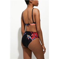 Top bikini triángulo corales