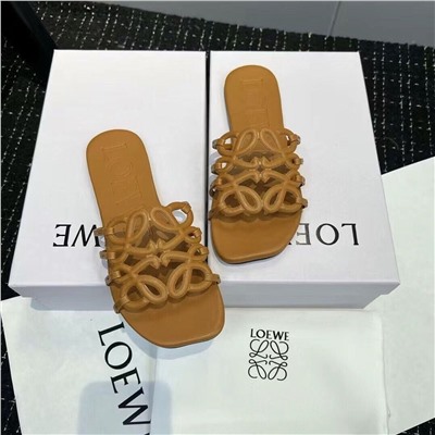 Шлепки на плоской подошве (натуральная кожа)