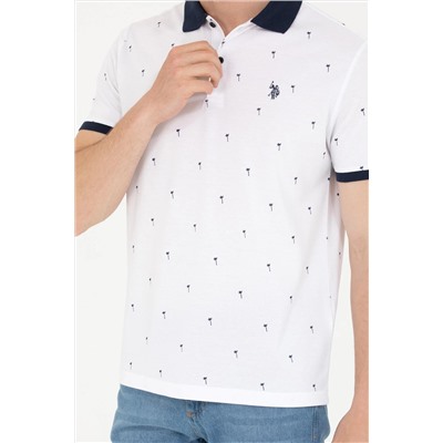 Erkek Beyaz Polo Yaka Tişört