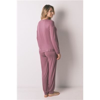Pijama largo "maternity" rosa super soft