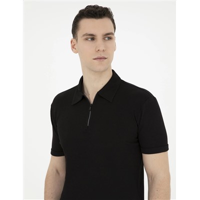 Siyah Slim Fit Tişört