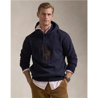 Теплая мягкая кожаная толстовка с вышитыми нашивками РАЛЬ*Ф Л