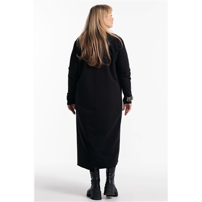 Платье-футер-длинное