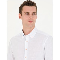 Açık Yeşil Regular Fit Uzun Kollu Gömlek