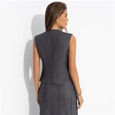 Жилет из костюмной джинсы, Дело стиля