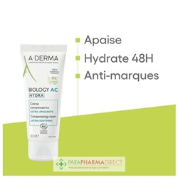 A-Derma Biology AC Hydra Crème Compensatrice Ultra Apaisante BIO 40ml