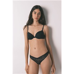Sujetador clásico BEAUTIFUL relleno encaje negro