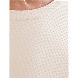 Джемпер из трикотажа в широкий рубчик