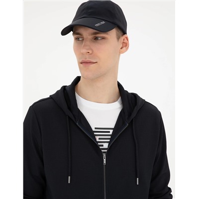 Lacivert Regular Fit Örme Hırka
