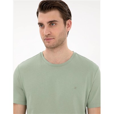 Çağla %100 Pamuk Slim Fit Bisiklet Yaka Basic Tişört