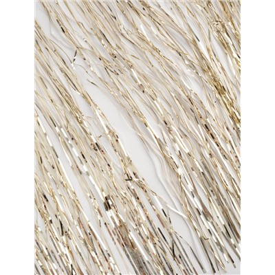 Дождик декоративный, 60 см, мишура, золотистый, New year