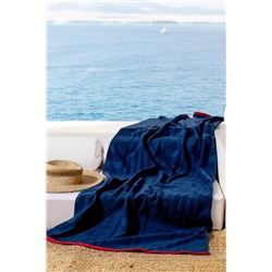 Tortuet %100 Pamuk Plaj Havlusu - Lacivert - 70x150 cm