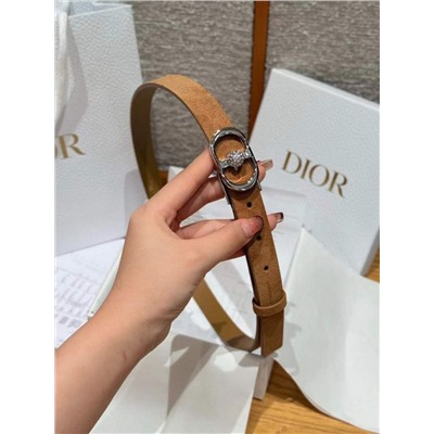 Женский ремень из натуральной замши с красивыми стразами на порядке   DIO*R  Montaign*e Juli*e