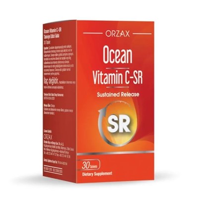 ORZAX  Ocean Vitamin C-SR Sustained Release SR 30Tabets