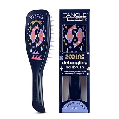 Tangle Teezer Zodiac Ultimate Detangler Hairbrush for Wet & Dry Hair, Eliminates Knots & Reduces Breakage for All Hair Types, Aries