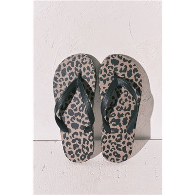 Chanclas anchas animal print