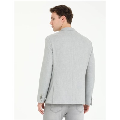 Gri Slim Fit Spor Ceket