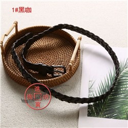 Актуальный плетёный кожаный ремень   Экспорт