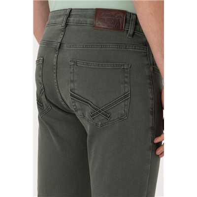 Erkek Yeşil Jean Pantolon
