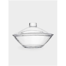 Салатник, 21х13 см, 840 мл, с крышкой, стекло, Song