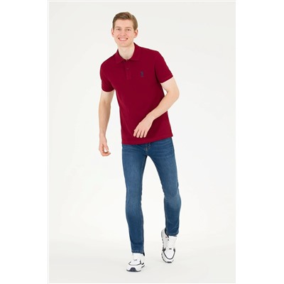 Erkek Plum Basic Polo Yaka Tişört