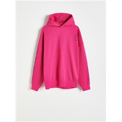 Hoodie in kräftigem Farbton