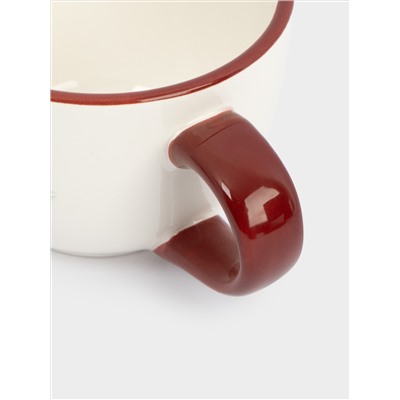 Пара чайная, 220 мл, 2 перс, 4 пр, керамика D, красная, Лошадка, Festival