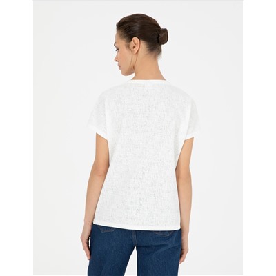 Ekru Regular Fit Tişört